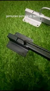 jemuran dinding lipat empat baris 50 cm praktis free tambang + dynabolt