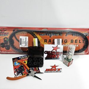 PAKET KIRIAN 7 VBELT ROLLER NINJA BALL & BUSI BRT BEAT SCOOPY SPACY VARIO 110 FI NON ESP STARTER KASAR