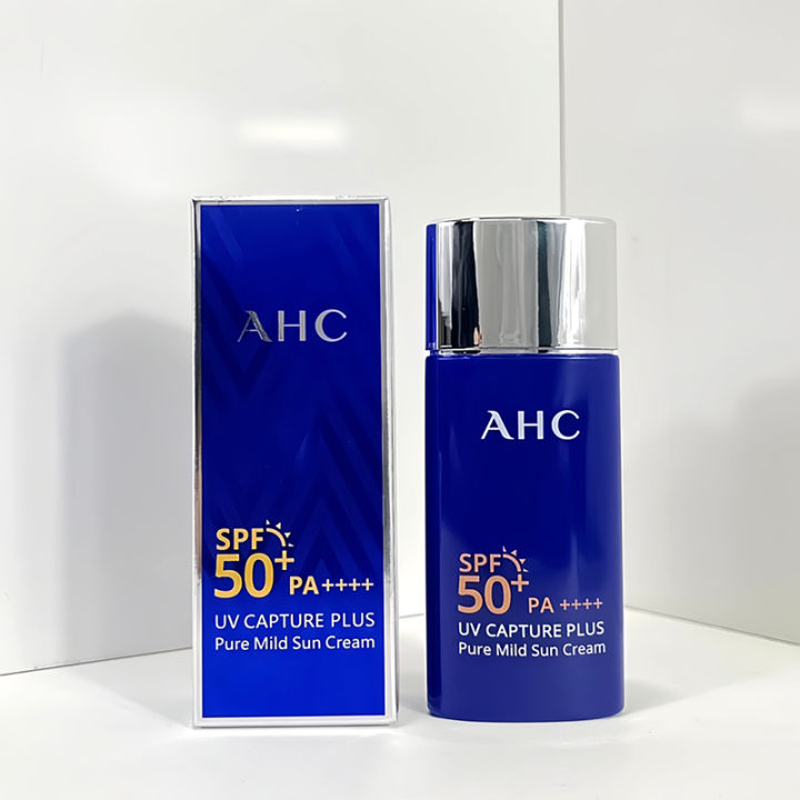 ☀☀ AHC UV CAPTURE PLUS Pure Mild Sun Cream SPF50+ PA++++ 50ml ‮ Makeup ...