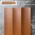 Crown Star - WPC Panel Premium 3D Model Gelombang 145cm x 20cm x 15mm Wood Panel Dinding Waterproof. 