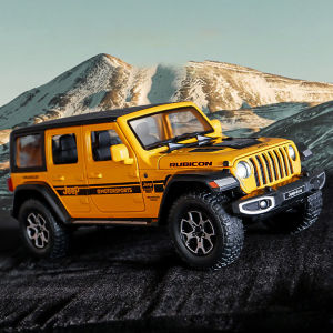 1:22 Scale Jeep Wrangler Rubicon Alloy Car Model Diecast Car Sound Light Car Lovers Collection Kids Birthday Gift Metal Boys Toys