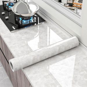 厨房防水防油贴纸自粘加厚灶台面专用墙面防火耐高温防潮耐脏墙纸 Wallpaper Cute 牆壁貼紙 3D防火贴纸 Wallpaper Sticker Decoration 門框 貼紙櫥櫃 貼紙