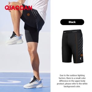 Qiaodan Feiying Semi-Elastic Mens Shorts Breathable Running Knit Skinny Pants ZZZ43225181