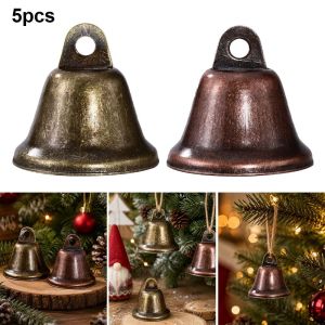 WENKEN 5pcs 22/26/30/38mm Đồ trang trí chuông cổ điển Cổ điển 6Styles Chuông Giáng Sinh  Chuông treo trang trí cho cây thông Noel
