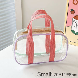 Transparent Cosmetic Bag Organizer Travel Makeup Wash Bag Waterproof Toiletry Bag Zipper Storage Bag