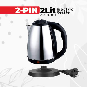 [MALAYSIA 3 PIN PLUG] 2Lit Stainless Steel Electric Kettle Heat Automatic Cut Off Jug Kettle Boil Hot Cerek Air Panas