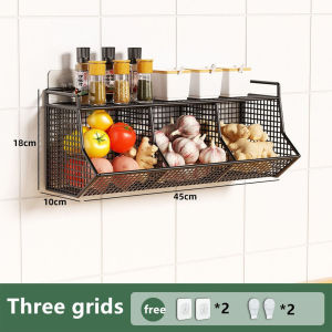 2 Layers Onion Garlic Organizer Storage Basket Removable Fruit Vegetable Basket Organizer Living Room Bathroom Kitchen Storage Basket