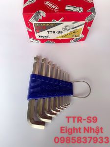 [Freeship +quà tặng 19k] Bộ lục giác đầu bi ngắn 95 độ TTR-S9 Eight Nhật tại Máy cầm tay NTT dùng vặn ốc chìm phạm vi hẹp dễ dàng