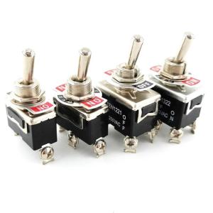 Toggle Switches 2/3/4/6Pin 2 3 Position ON-OFF-ON / ON-OFF 12mm Miniature Toggle Switches 250V 15A for Car