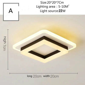 Double Frame Design Ceiling light For Living Room Bedroom Hallway Led Pendant Lamp Gold Tricolor Indoor Ceiling lights