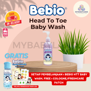 Bebio Head To Toe Wash | Sabun Mandi Anak | Sabun Mandi Bayi | Sabun Shampoo AnaK | 250ml