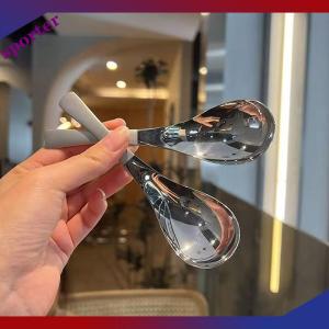 Sporter ช้อนซุปสแตนเลสเครื่องใช้บนโต๊ะอาหารอุปกรณ์บนโต๊ะอาหารขัดเงากระจกสีเงินความจุทัพพีใช้ในครัว