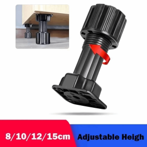 NOBLELUX Adjustable Height Cupboard Foot Load Bearing Bracket Heavy Duty Cabinet Leg Durable 8/10/12/15cm Plinth Feet For Furniture Cabinets
