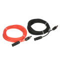 【Original + 24 hours delivery】1 Pair Black & Red , 10/20/30 Feet 10AWG Solar Panel Extension Cable Wire with MC4 Female and Male Connector. 