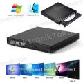 DVD Drive Eksternal Slim Portable Optical Drive Writer Burner Rewriter CD ROM Drive / DVD RW External CD Writter Burning Slim / Untuk PC / Laptop / Komputer Laptop Colorfull Serie. 
