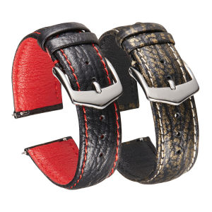 zhangeer New Genuine Leather Watch bands 18mm 20mm 22mm Handmade Cow Leather Belt Quick Release Men Cowhide Strap For Samsung Galaxy Watch 3 45/46mm Watch Accessories