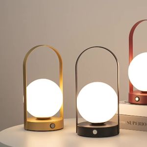 LED Rechargeable Wedding Table Lamp Eye protection Bedside Lampfor Bar and Restaurant Atmosphere LampFast shipping