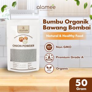 ALAMEE Bawang Bombay Bubuk Onion Powder Bumbu Bombai Dapur Organik Murni Asli Tanpa Campuran 50 Gram