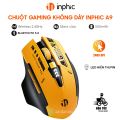 Chuột không dây Bluetooth Wireless hồng - Chuột máy tính Gaming văn phòng click tắt tiếng chống ồn Inphic. 