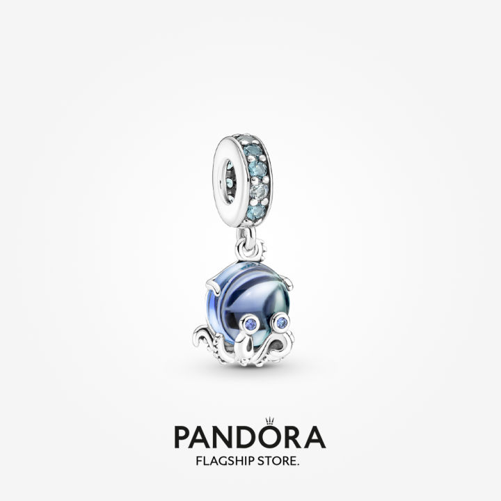 Pandora Blue Octopus Charm CHARMS PANDORA CHARM OCTOPUS, BUBBLES