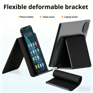 Flexible Foldable Silicone Phone Stand Multi-Angle Adjustable Portable Holder for Phones & Tablets 柔性变形支架