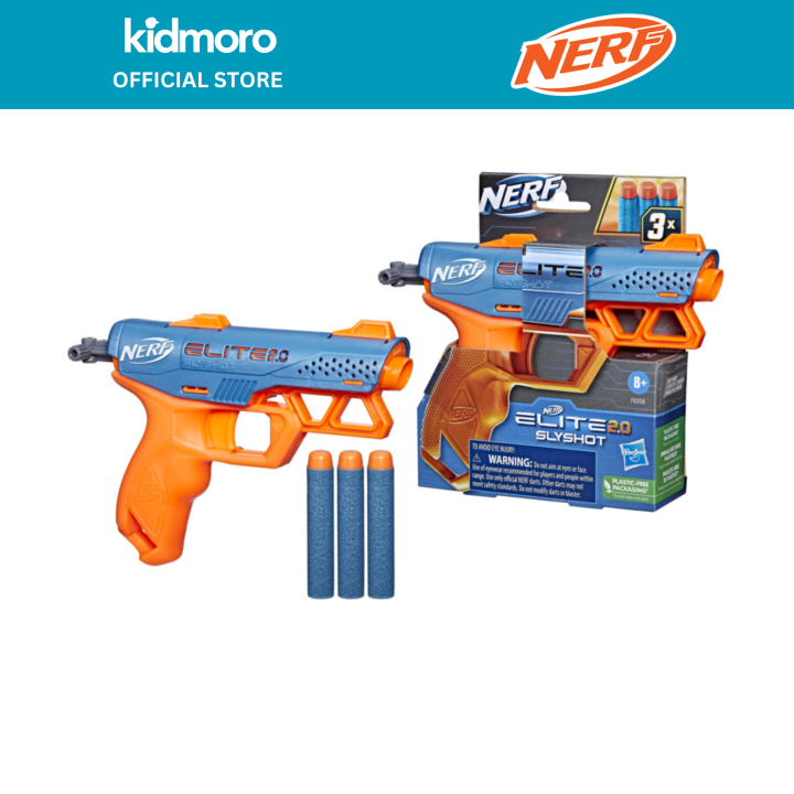 Small Nerf Guns Toy Elite Slyshot Blaster, Dart Storage, Toy