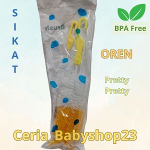 3pcs Sikat Botol Sikat Botol Susu Bayi 2in1 Pretty Baby Bahan Nilon BPA Free