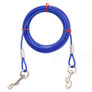 Dây cố định Chó bằng thép không gỉ chống cắn có 2 đầu móc chắc chắn (mẫu mới) - Hara Pet Store