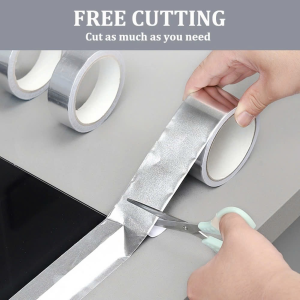 BĂNG KEO NHÔM DÁN BẾP COMBO 2 CUỘN 5CM X 10M – CHỊU NHIỆT CHỐNG THẤM NƯỚC DẦU MỠ KEO SIÊU DÍNH