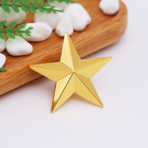 Five-Pointed Star Lapel Pin Collar Corner Women Mens Pentagram Brooch Clips for Shirt Dresses Backpack Ornament