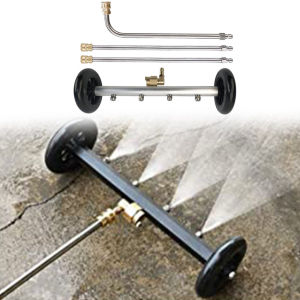 👍มีในสต็อก👍กับล้ออุปกรณ์ทำความสะอาดพื้นผิวเครื่องฉีดน้ำแรงดันสูงสูง15นิ้ว4000 PSI หัวต่อคอมพิวเตอร์โครงโลหะสแตนเลส + 1/4 "แปรงที่ถูพื้นยืดหยุ่นและน้ำหนักเบาสำหรับทำความสะอาดพื้นอุปกรณ์ฉีดน้ำล้างกระจกรถยนต์พลังงาน: 2ไม้กายสิทธิ์ขยาย2หัวฉีดเปลี่ยน