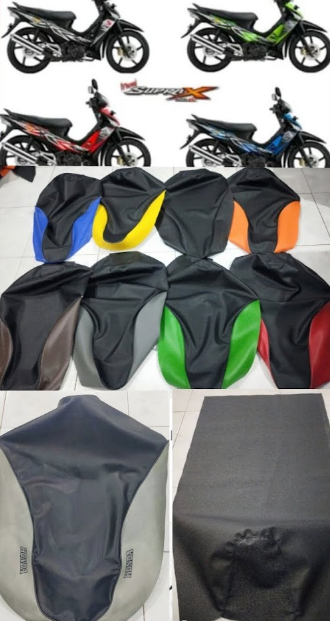 KULIT JOK SUPRA X125/sarung jok supra x 125 old/lama/sarung jok