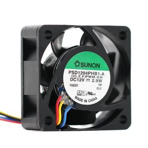 for Sunon PSD1204PHB1-A 40mm 12V 0.24A 2.9W PWM Fan for Electronics Inverters Cooling Solutions