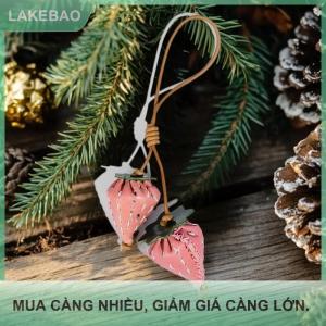 【LAKEBAO】 1 Mảnh 3D Dâu Tây Quyến Rũ Da Bò Mặt Dây Chuyền Thời Trang Cao cấp Dâu Tây Keychain DIY Trang Trí Túi Phụ Kiện