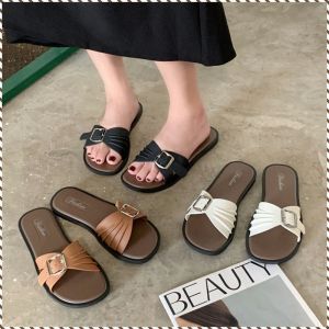 รองเท้าแตะ โรมัน รองเท้าลําลอง นุ่มและทนต่อการสึกหรอ เย็นสบาย ฤดูร้อนของผู้หญิง ระบายอากาศได้ดี