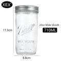 XEX Ball mason jars โหลแก้ว โหลแก้วสูญญากาศ glass sealed jar โหลแก้วมีฝาปิด Container for Canning, Preserving, Meal Prep, Oats, Jam, Jelly ขนาดต่างๆ. 