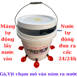 Máng nước tự động cho GàNganVịt Gia Cầm dùng tiện lợi hiệu quả nhất.