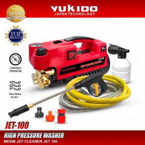 TOP 1 !! YUKIDO Alat Steam Cuci Motor dan Mobil Jet Cleaner JET100FW Electric High Pressure / Tidak Berisik