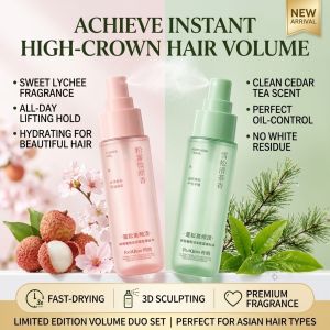 Volumizing Hair Spray Styling Spray High Crown Volume Long-Lasting Hold for Fluffy Hairstyles