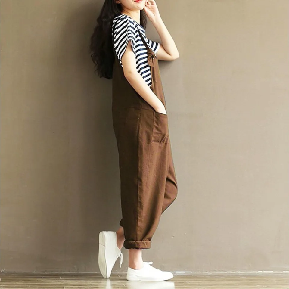 Vintage Army Green Loose Cargo Pants Womens With Pockets For Women  Streetwear Straight High Waist Cargo Jeans From Xue03, $26.78