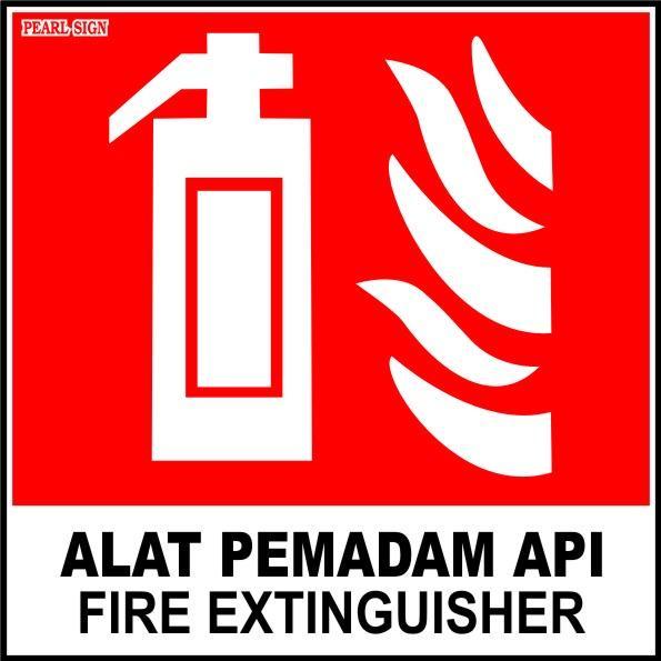 Alat Pemadam Api / Sign Fire Extinguisher Pelekat/Sticker 3 keping ...