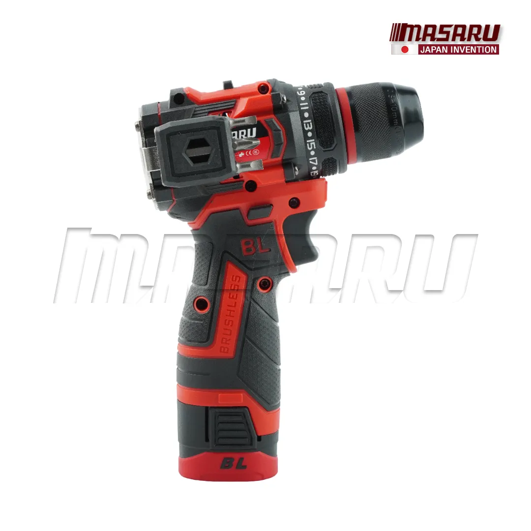 MASARU รุ่น MSR-CD205 แรงบิด 45 N.m สว่านไร้สาย รองรับงานหนัก สว่านไขควงไร้สาย 2 ระบบ เจาะ ขันสกรู มอเตอร์บัสเลส