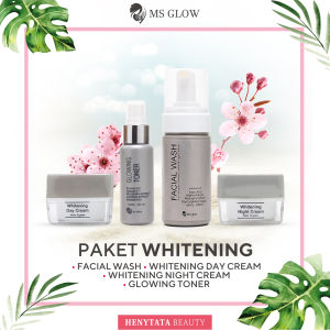 MS Glow Paket Whitening Series untuk kulit normal msglow original