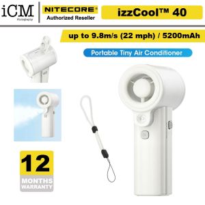 NITECORE izzcool 40 Handheld Fan Rechargeable Air Conditioner Fan Cooling Spray Mist Cooler
