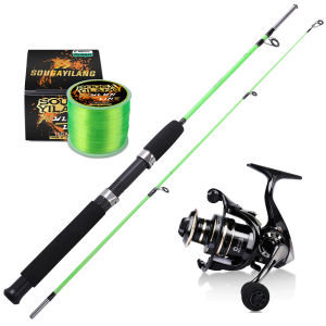 Fishing Rod Reel Sets Resin EVA Handle Spinning Rod Spinning Fishing Reels with Free Nylon Fishing Line Fishing Tackles