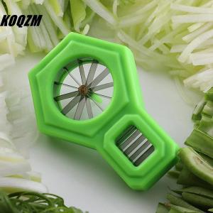 KOQZM Green Onion Cutter Scallion Slicer Stainless Steel Scallion Slicer Kitchen Gadget For Precise Shallot Green Onion Vegetable Tool