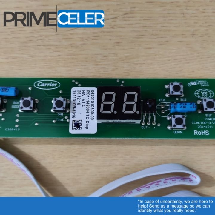 Receiver Board for Carrier Aircon Unit (Model:WCARZ008/WCARZ010EE ...