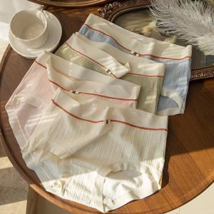 【4Pcs/Set】Underwear Female Cotton Antibacterial Waist Sweet Briefs