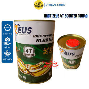 Dầu Nhớt Xe Tay Ga Zeus 4T Scooter 10W40 Tổng Hợp