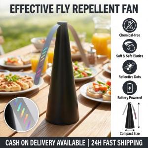 Multifunctional Fan Leaf Repellent Automatic Catcher Mosquito Fly Trap Food Fan for Indoor Outdoor